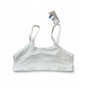 Natori Limitless White‎ Bralette Wireless Bra Comfort Soft Stretch XL